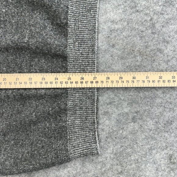 AQUA Bloomingdales Men's Long Sleeve Gray Knitted Button Sweater Mock Neck, XL - Picture 12 of 14